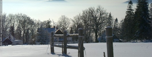 Zima na Magurca koło Bielska-Białej